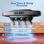 Emirtrove 8 Head Massage Gun for Back, Shoulders, Legs, & Muscle Pain Relief Massage Machine