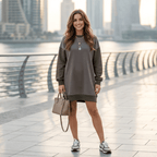 Casual Versatile Women's Crew-neck Sweatshirt