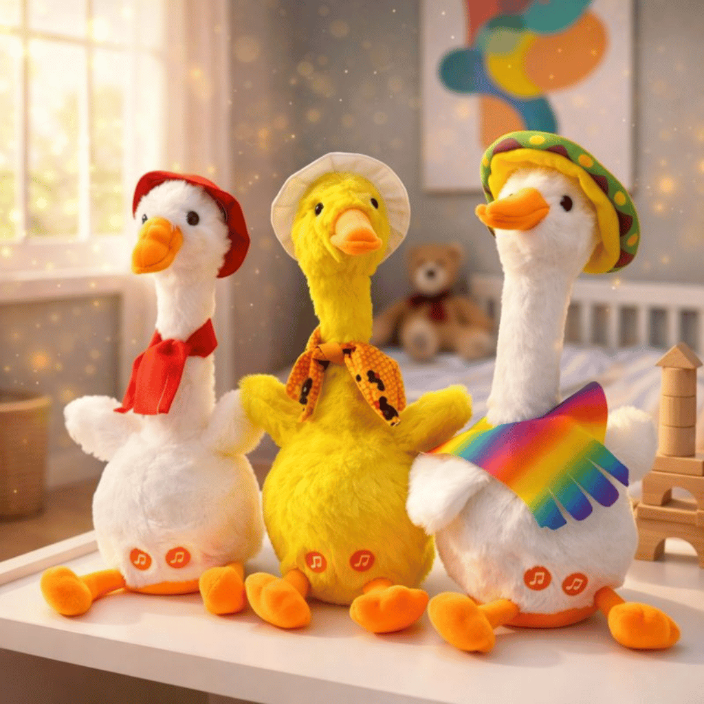Dancing & Singing Plush Goose Toy – Rechargeable Musical Toy for Kids | EmirTrove