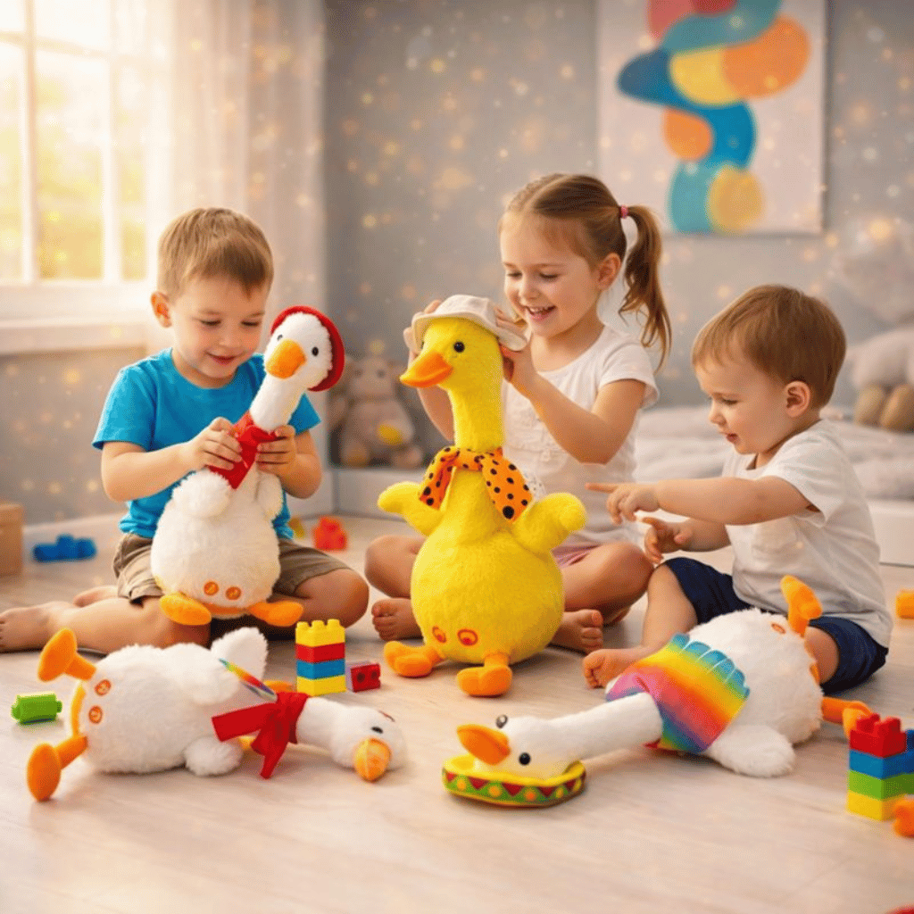 Dancing & Singing Plush Goose Toy – Rechargeable Musical Toy for Kids | EmirTrove