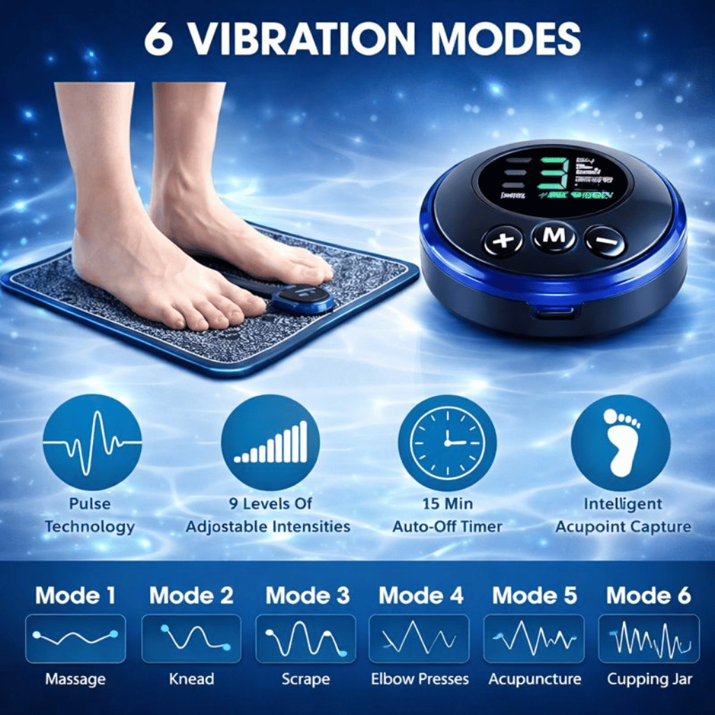 EMS Foot Massager Mat for Relaxation & Circulation