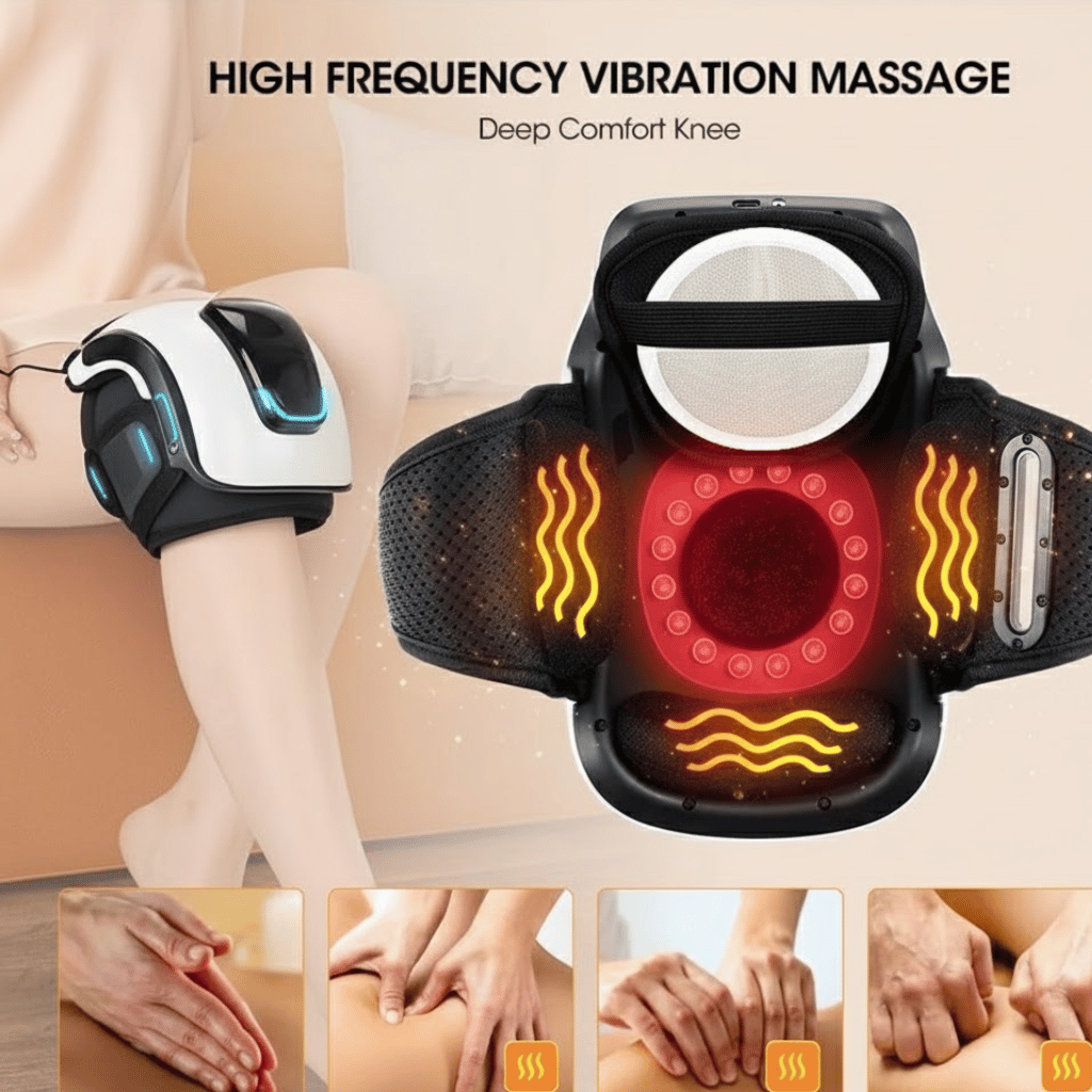 Electric Knee Massager with Heat & Vibration Therapy