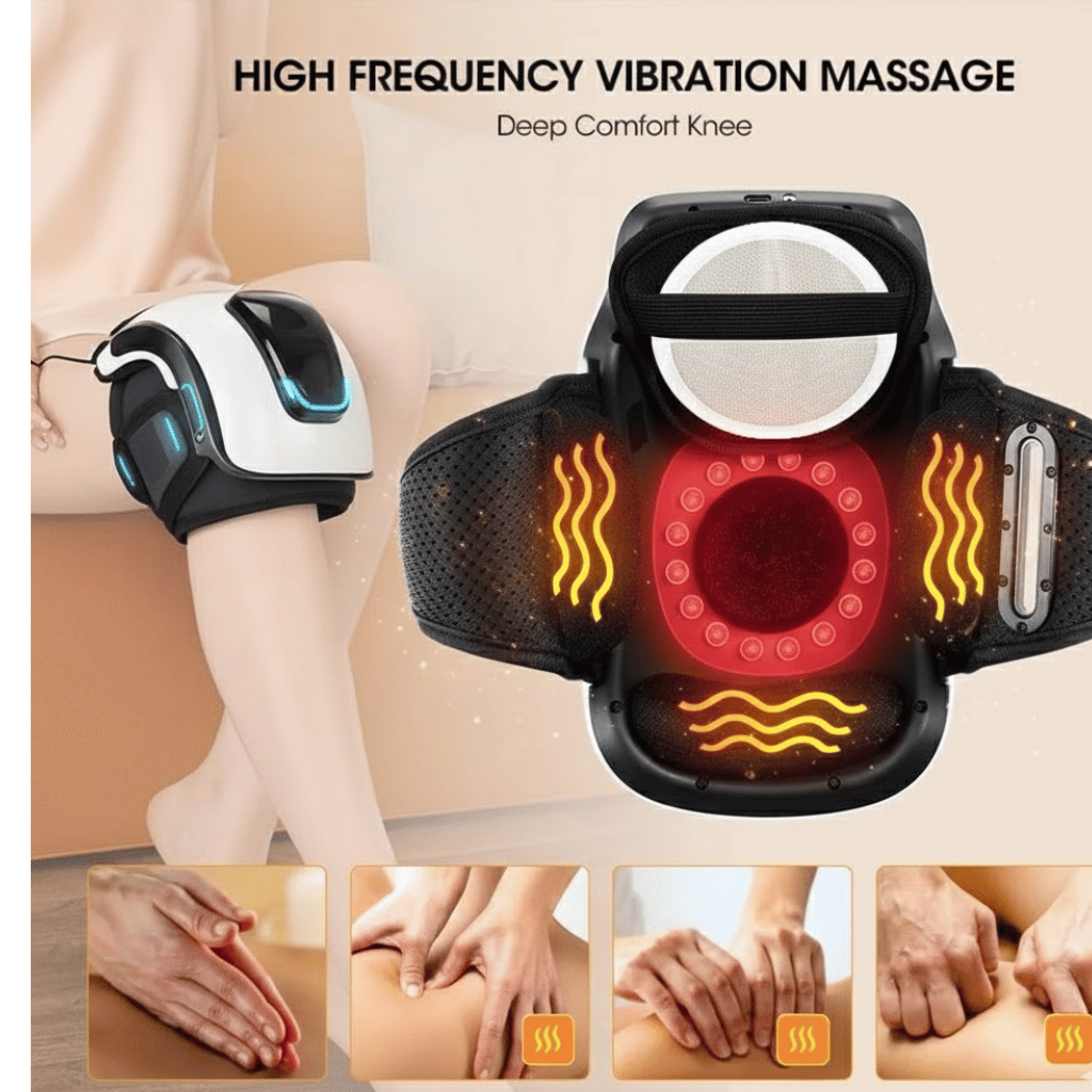 Electric Knee Massager with Heat & Vibration Therapy