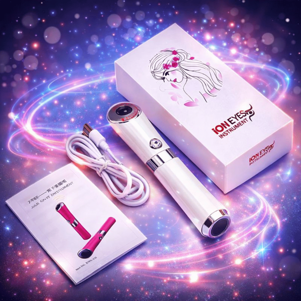 Eye Massager Pen with Ion & Vibration for Under-Eye Care