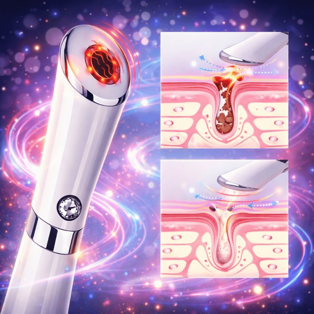 Eye Massager Pen with Ion & Vibration for Under-Eye Care