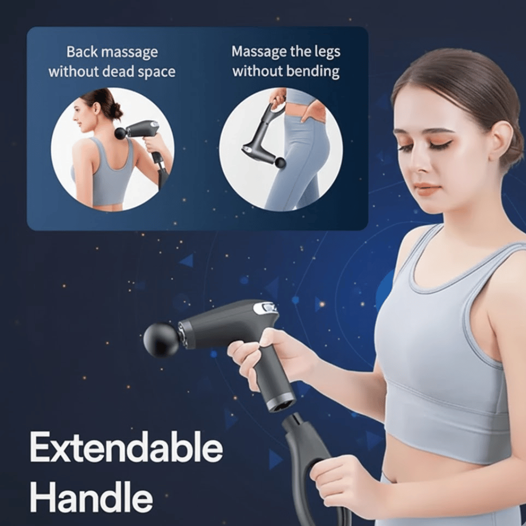 Handled Massager Gun for Deep Tissue Muscle Relief