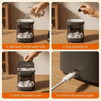 موزع روائح LED على شكل لهب ومصباح فني رملي جبلي - ديكور مريح | إميرتروف