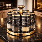 Mimshach Seasoning Shaker Set Glass  (8 Piece)