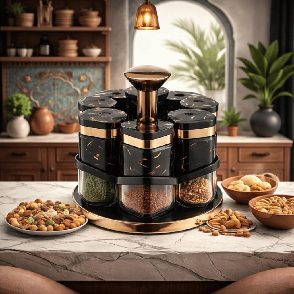 Mimshach Seasoning Shaker Set Glass  (8 Piece)