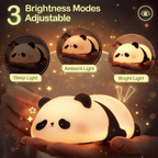 Panda Night Light for Kids – Soft Silicone, USB Rechargeable