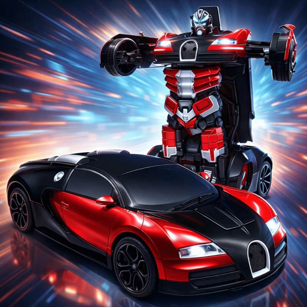 RC Transforming Racing Car Robot Toy