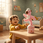 Rechargeable Dancing and Singing Plush Bear – Soft Musical Toy for Kids | EmirTrove