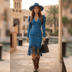 Retro Suede Fringe Sleeveless Mini Dress