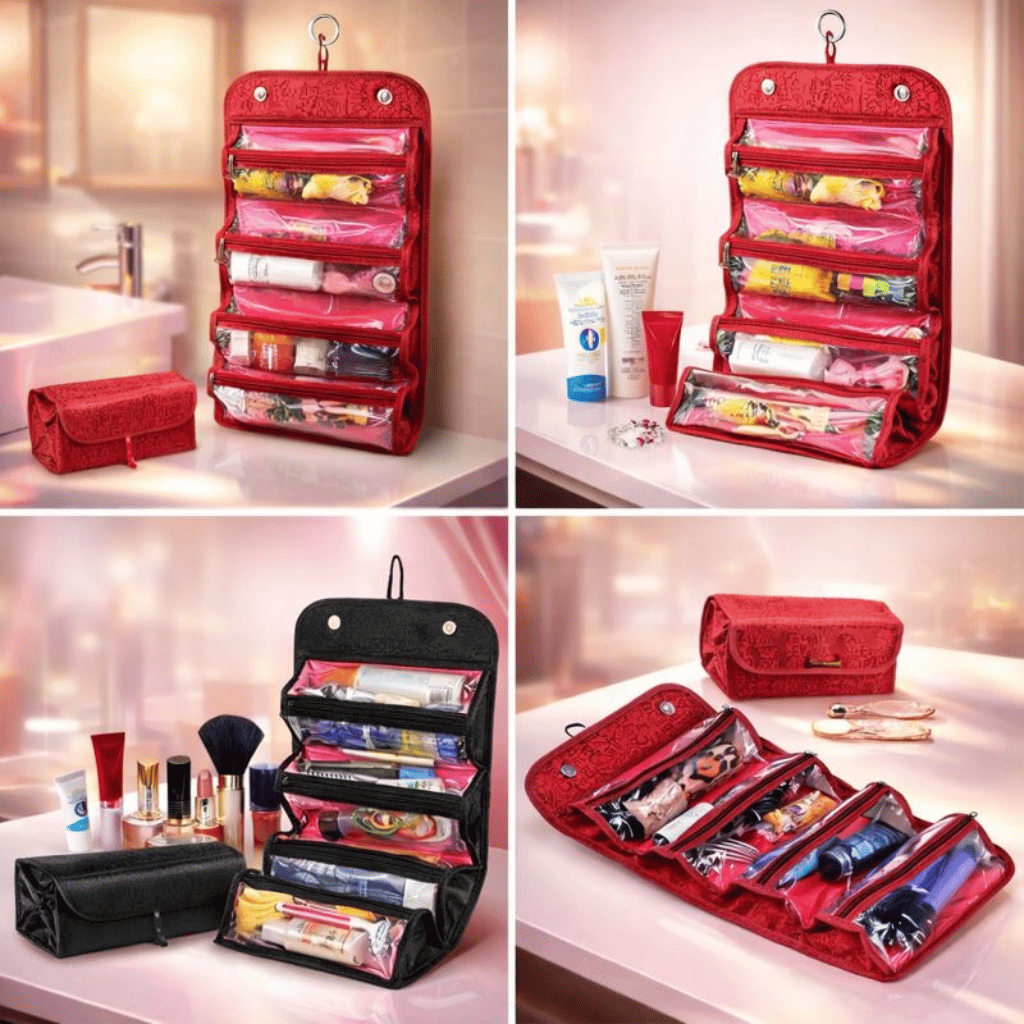 Roll-N-Go - Travel Cosmetic & Toiletry Bag