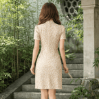 Short Lace Cheongsam, Women's Summer Dress