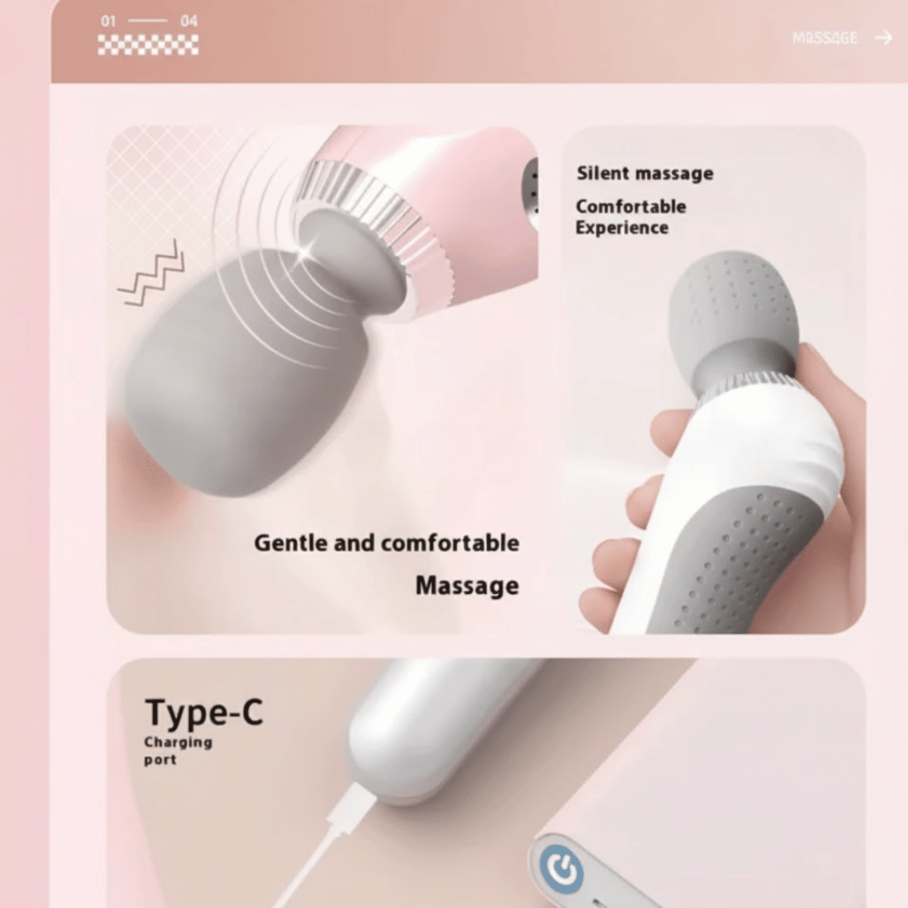 Smart Wireless Handy Massager – USB Rechargeable Relief