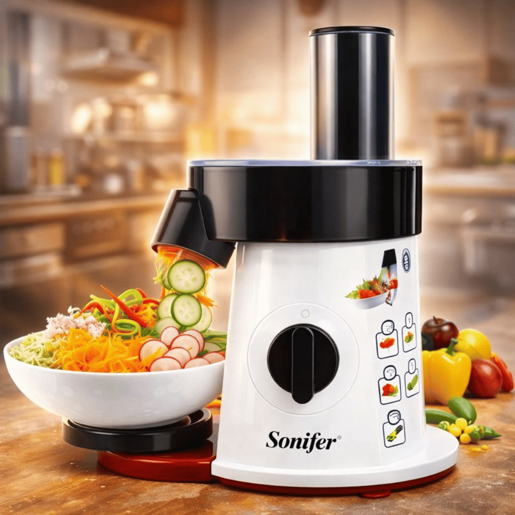 Sonifer - 5-in-1 Electric Salad Maker Slicer & Shredder for Veggies | EmirTrove