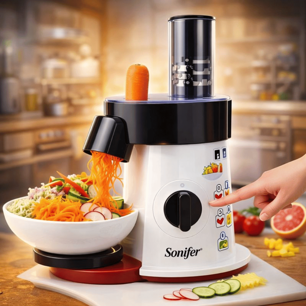 Sonifer - 5-in-1 Electric Salad Maker Slicer & Shredder for Veggies | EmirTrove