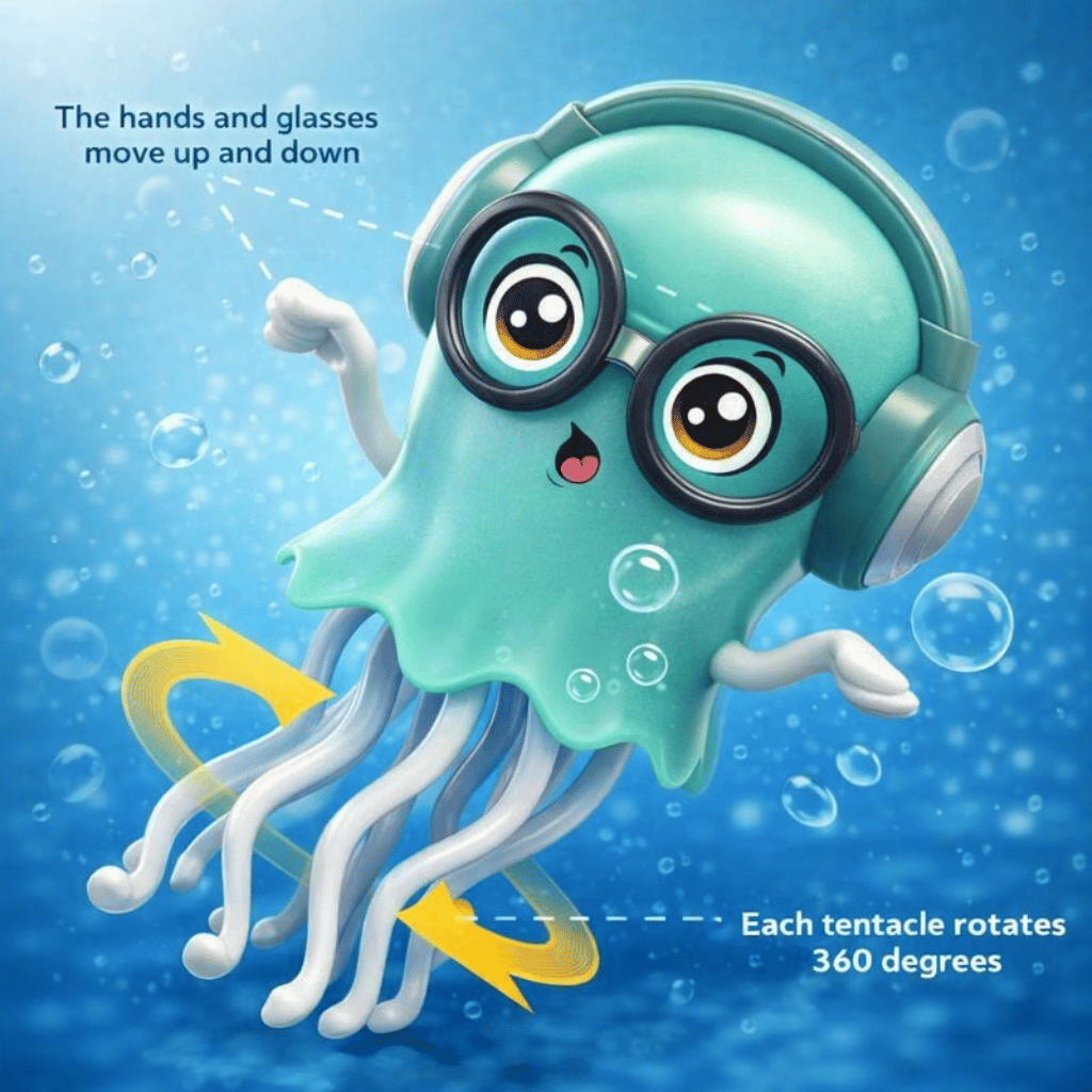 Twist Jellyfish Musical Bump & Go Toy