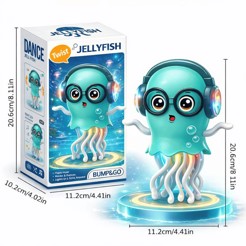 Twist Jellyfish Musical Bump & Go Toy