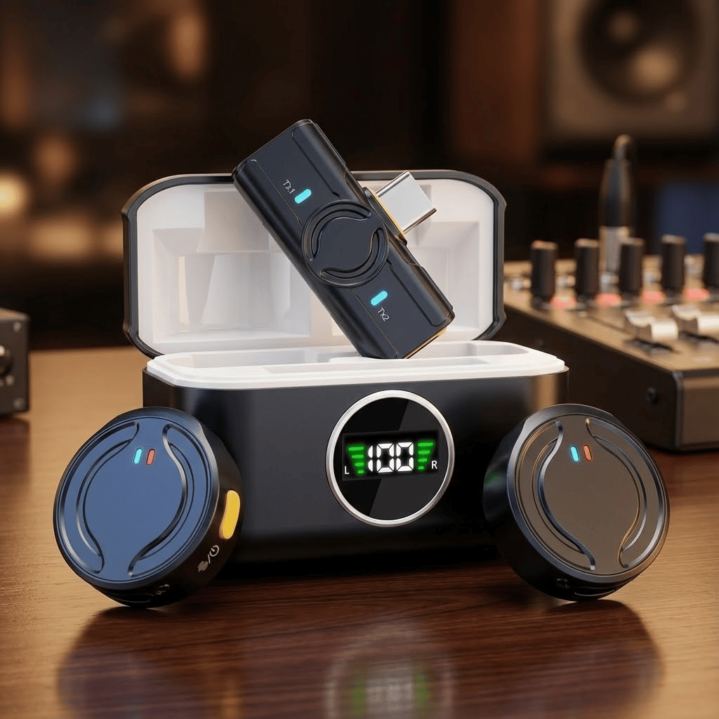 Wireless Microphone With Charging Cabin