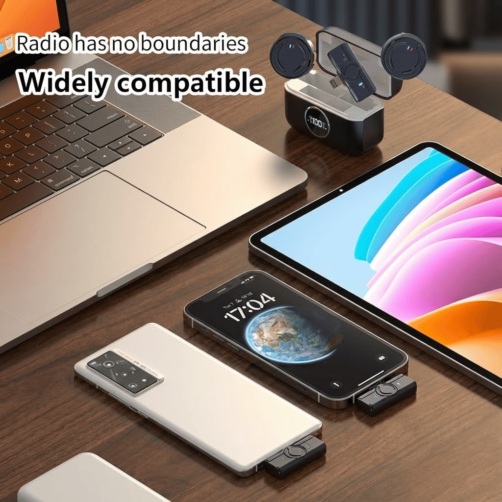 Wireless Microphone With Charging Cabin